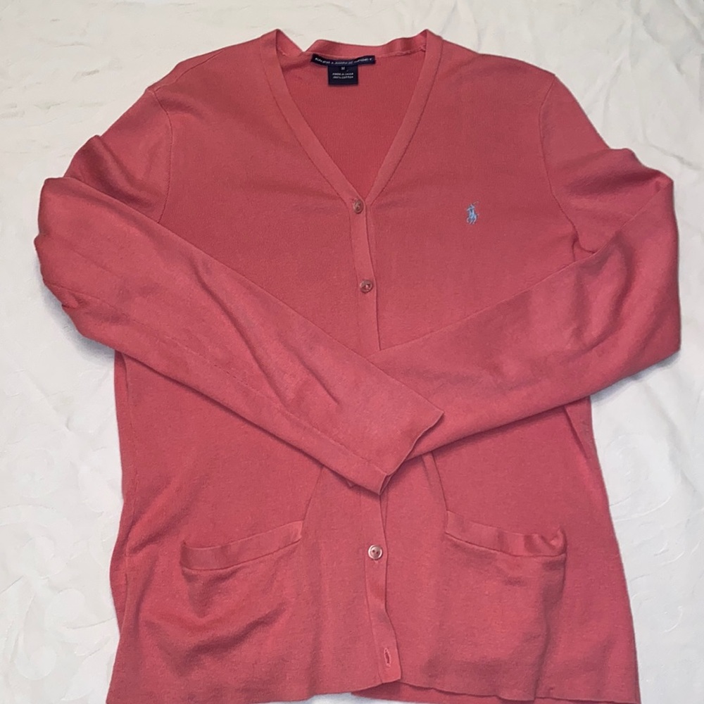 GUC Ralph Lauren black label  cardigan sweater, 100% cotton